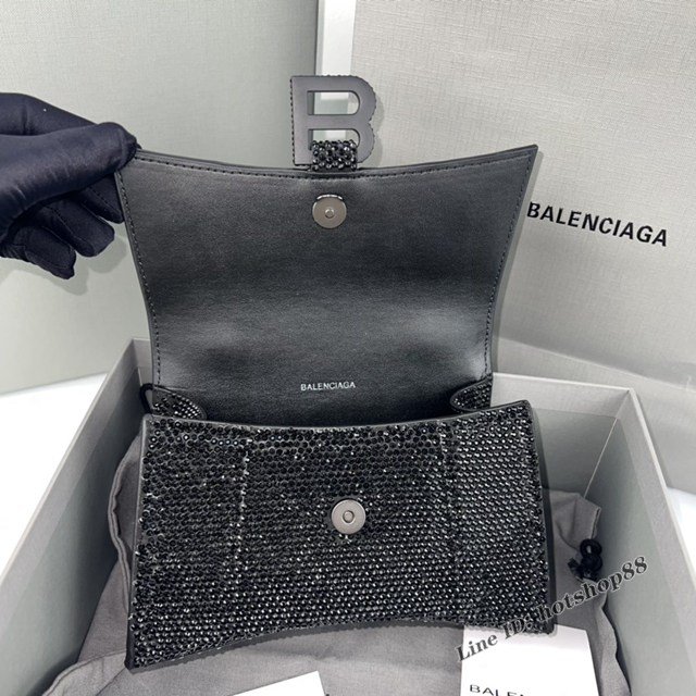 Balenciaga專櫃爆款燙磚重手工小號沙漏包手提包 巴黎世家Hourglass沙漏包 款號：8896 fyj1490